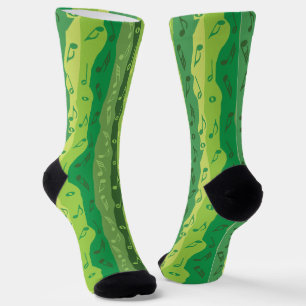 Musiknoten Vertikale Streifen Socken