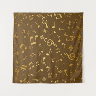 Musiknoten Wandteppich