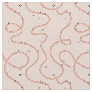 Musiknoten Zeichen zusätzliche Pink Stoff