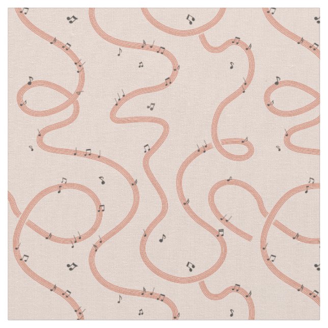 Musiknoten Zeichen zusätzliche Pink Stoff (Nahaufnahme)