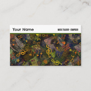 Musiknoten zum Abstrakten Hintergrund Beruflich Visitenkarte