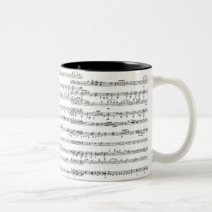 Musiknoten Zweifarbige Tasse