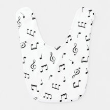 Musiknotens Baby Bib