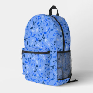 Musiknotens Blue Bedruckter Rucksack