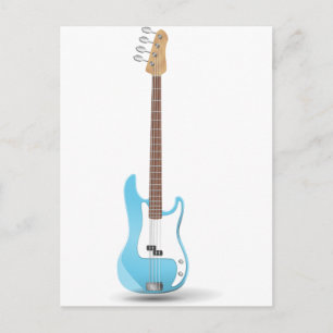 Musiknotens Blue Chevrons Zigzags Pattern Destiny Postkarte