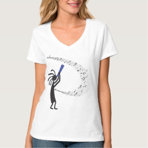 Musiknotens Kokopelli Native American T - Shirt