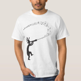 Musiknotens Kokopelli Native American T - Shirt