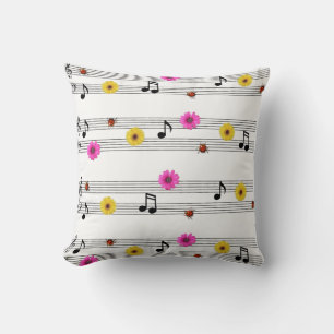 Musiknotens Pillow Kissen