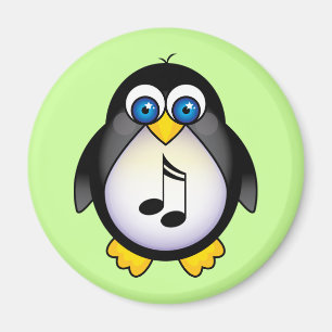 Musiknotens Pinguin-Geschenk Magnet