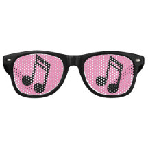 Musiknotens Retro Party Shades