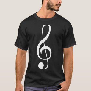 Musiknotens Treble Clef Cool Design Musiker T-Shirt
