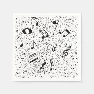 Musiknotizen Serviette