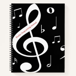 Musiknotizen Songwriting-Journal Notizbuch