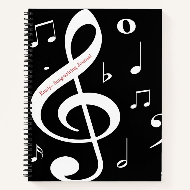 Musiknotizen Songwriting-Journal Notizbuch (Vorderseite)