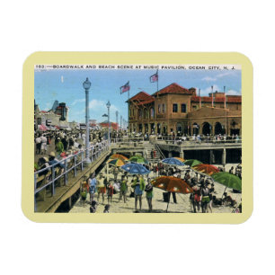 Musikpavillon, Ocean City, NJ Vintage Magnet
