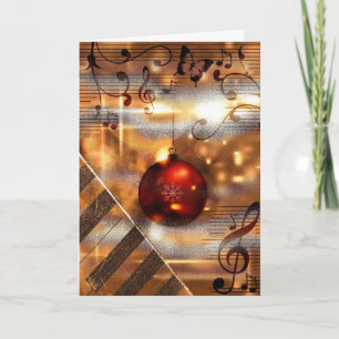 Musikpiano-Lehrer Weihnachtskarten Feiertagskarte