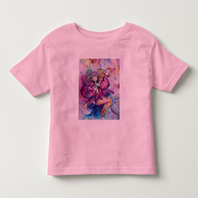 MUSIKPINK CLOWN KLEINKIND T-SHIRT (Vorderseite)