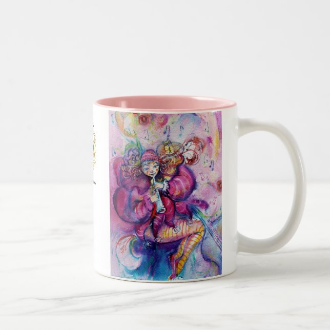 MUSIKPINK CLOWN ZWEIFARBIGE TASSE (Rechts)