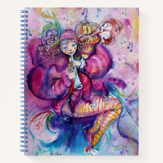 MUSIKPINK MIT EIGENEM KLEIN NOTIZBUCH (Vorderseite)