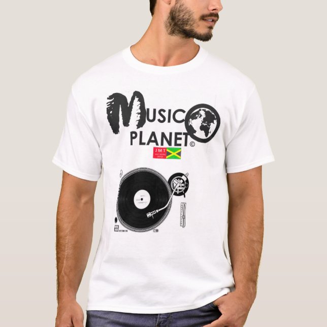 MUSIKPLANET OFFIZIELLER Männergrundsatz - T - Shir T-Shirt (Vorderseite)