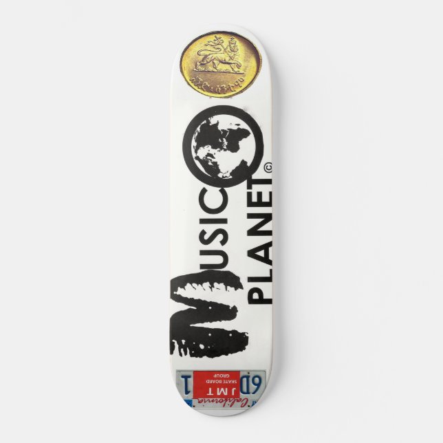 MUSIKPLANET-Skateboard Skateboard (Vorderseite)