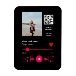 Musikplayer personalisiertes Paar Liebe q r Code t Magnet