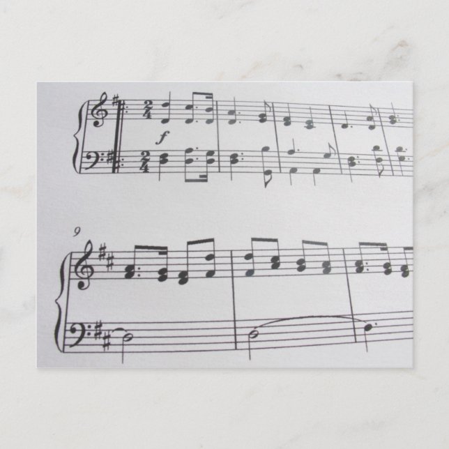 Musikpostkarte 32 postkarte (Vorderseite)