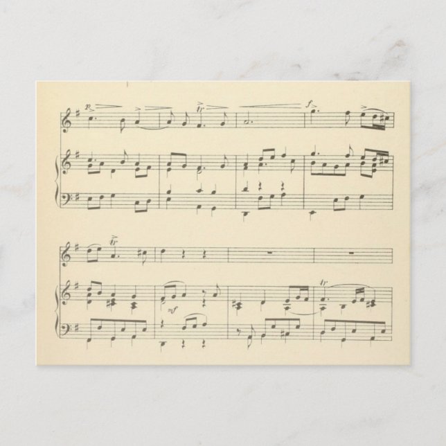 Musikpostkarte 36 postkarte (Vorderseite)