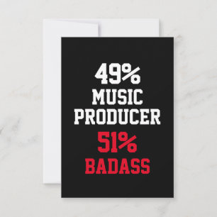 Musikproduzent Badass Karte