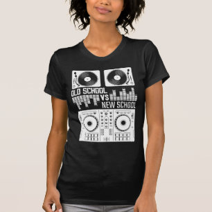 Musikproduzent DJ Alte Schule Vinyl Electro Techno T-Shirt