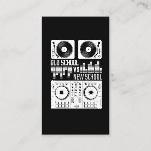 Musikproduzent DJ Alte Schule Vinyl Electro Techno Visitenkarte