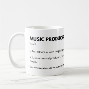 Musikproduzent und Toningenieur Produktion Kaffeetasse