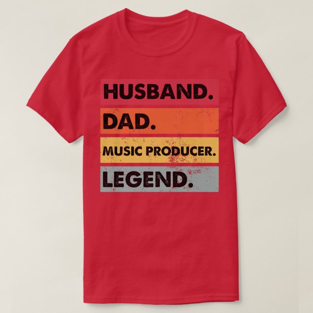 Musikproduzent von Husband-Vätern, der Beats Beat  T-Shirt (Design vorne)