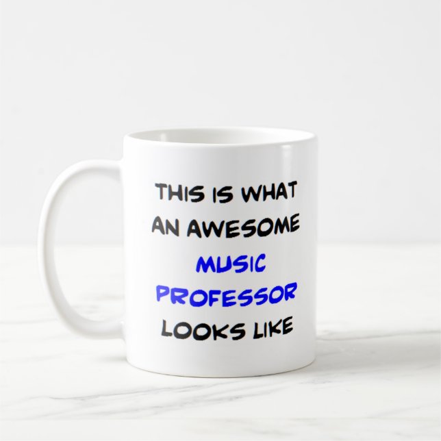 Musikprofessor, phantastisch kaffeetasse (Links)