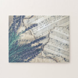 Musikpuzzle mit Lavendel Puzzle