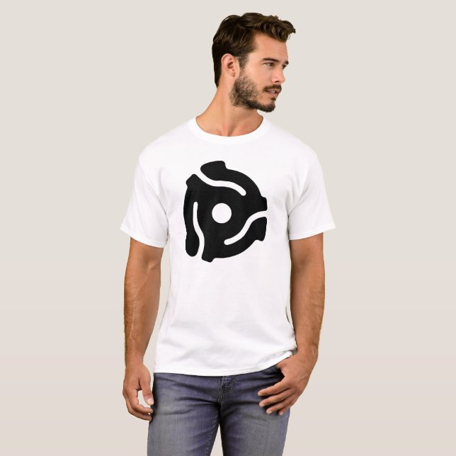 Musikrekord 45-RPM-Adapter T-Shirt (Vorne ganz)