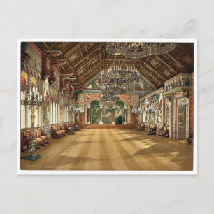 Musiksaal, Schloss Neuschwanstein, Oberbayern, Postkarte