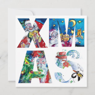 MUSIKSANTA UND SNOWMAN XMAS NACHT PARTY EINLADUNG