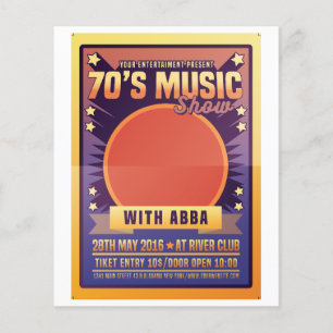 Musikshow der 70er Jahre Flyer
