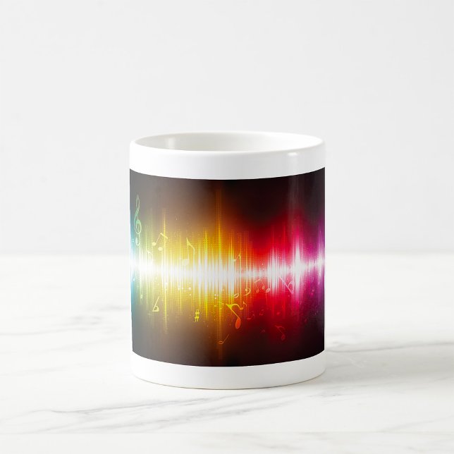Musikspektrum Soundwave Vibrann Audio Visualizer Kaffeetasse (Von Creator hochgeladen)
