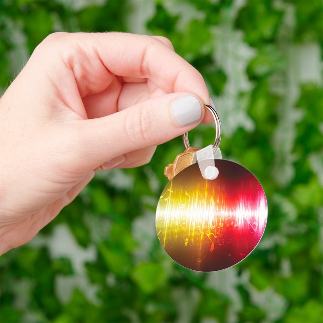 Musikspektrum Soundwave Vibrann Audio Visualizer Schlüsselanhänger (Von Creator hochgeladen)