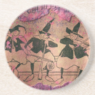 Musikspieler - Mixed Media Sandstein Untersetzer