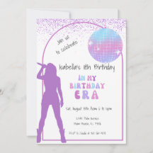 Musikstar in ihrer Geburtstagszeit Einladung zum G