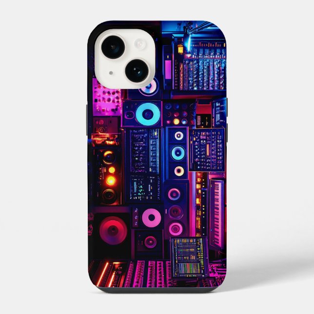 Musikstudio iPhone Hülle (Rückseite)