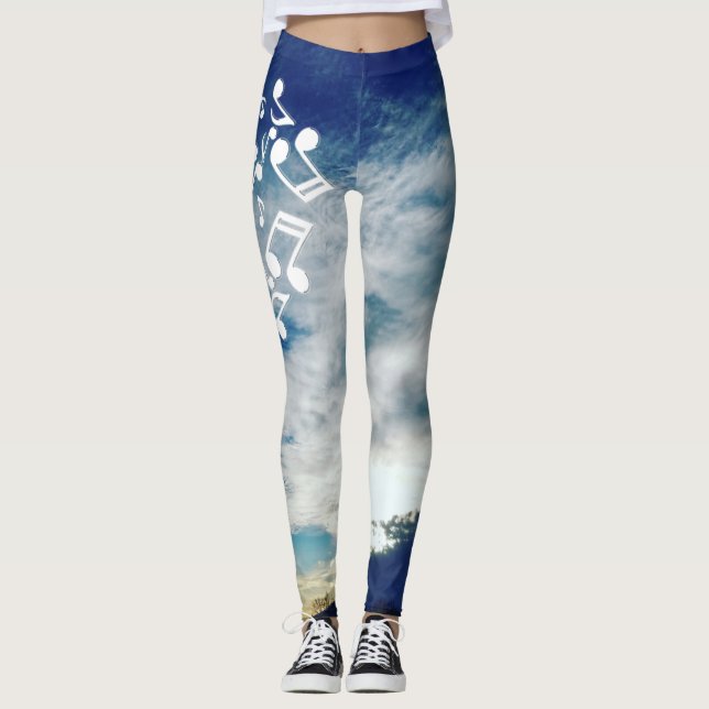 Musikszenen Leggings (Vorderseite)