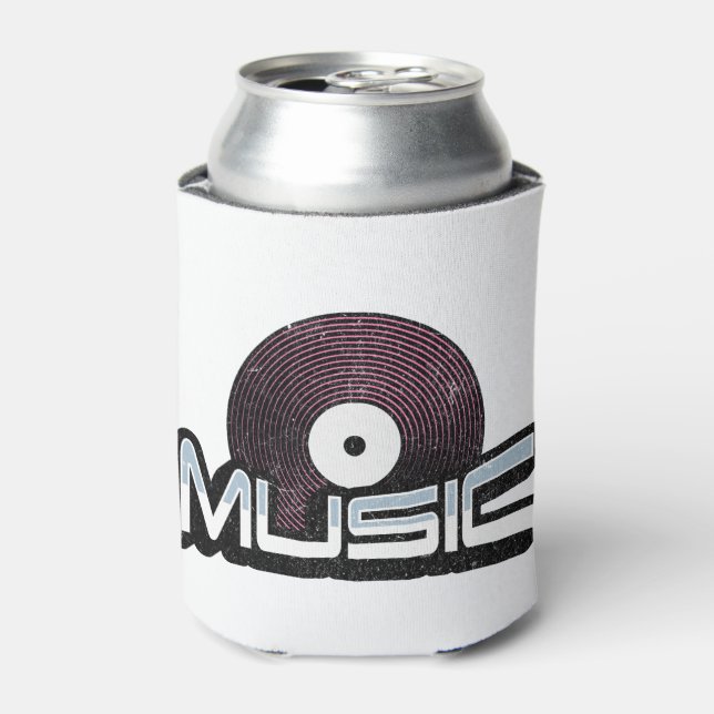 Musiktext mit Vinyl Record Dosenkühler (Kanne Vorderseite)