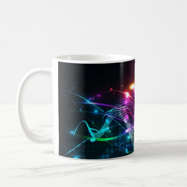 Musiktheater Musikstil Notation Design Tasse (Links)