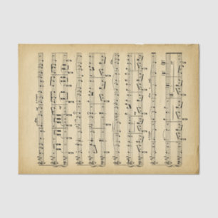Musikthema Seidenpapier