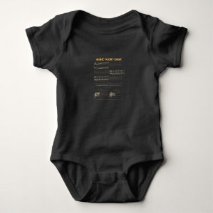 Musiktheorie-Grafik Baby Strampler