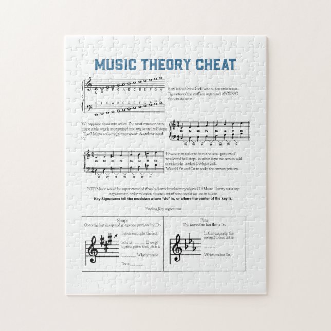 Musiktheorie Puzzle (Vertikal)